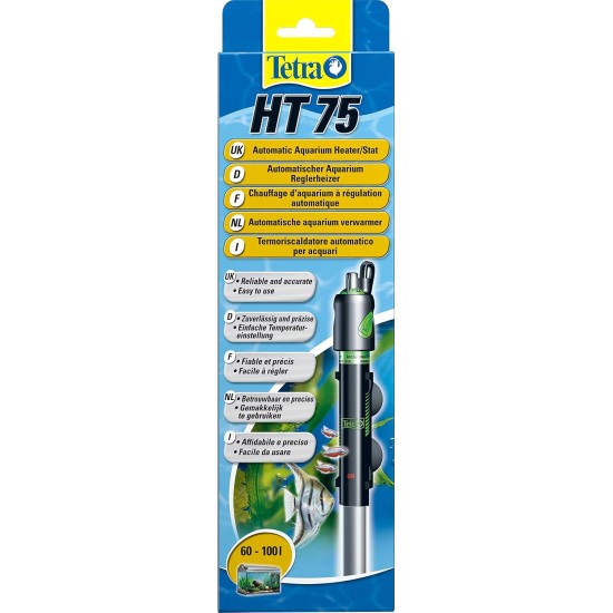 Tetra HT 150 Heater for 150-255 L Aquariums - Powerful Aquarium Heater for Covering Different Power Levels with Temperature Adjustment Knob Tetra HT 150 Heater for 150-255 L Aquariums - Powerful Aquarium Heater for Covering Different Power Levels with Temperature Adjustment Knob