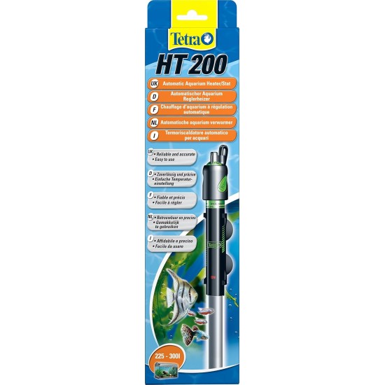 Tetra HT 150 Heater for 150-255 L Aquariums - Powerful Aquarium Heater for Covering Different Power Levels with Temperature Adjustment Knob Tetra HT 150 Heater for 150-255 L Aquariums - Powerful Aquarium Heater for Covering Different Power Levels with Temperature Adjustment Knob