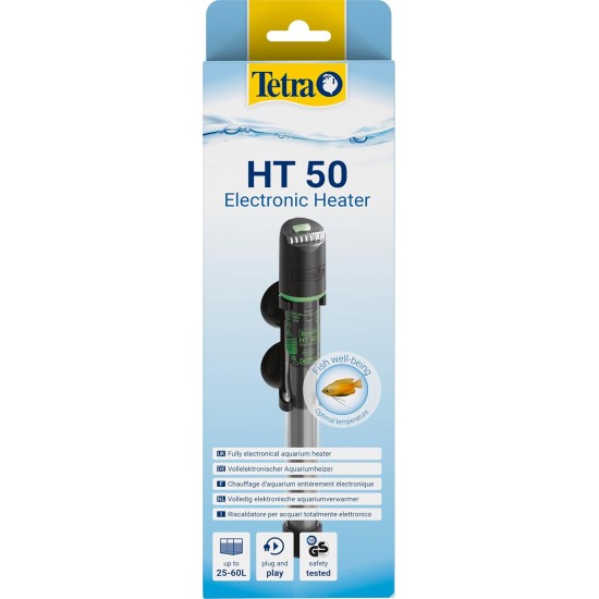Tetra HT 150 Heater for 150-255 L Aquariums - Powerful Aquarium Heater for Covering Different Power Levels with Temperature Adjustment Knob Tetra HT 150 Heater for 150-255 L Aquariums - Powerful Aquarium Heater for Covering Different Power Levels with Temperature Adjustment Knob