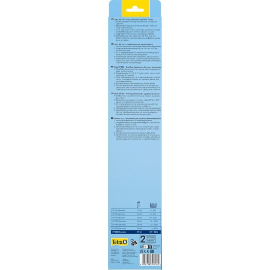Tetra HT 150 Heater for 150-255 L Aquariums - Powerful Aquarium Heater for Covering Different Power Levels with Temperature Adjustment Knob Tetra HT 150 Heater for 150-255 L Aquariums - Powerful Aquarium Heater for Covering Different Power Levels with Temperature Adjustment Knob