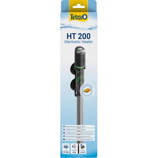 Tetra HT 150 Heater for 150-255 L Aquariums - Powerful Aquarium Heater for Covering Different Power Levels with Temperature Adjustment Knob Tetra HT 150 Heater for 150-255 L Aquariums - Powerful Aquarium Heater for Covering Different Power Levels with Temperature Adjustment Knob