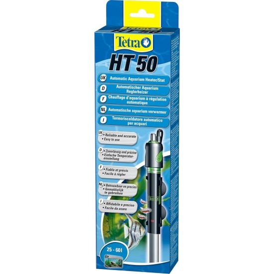 Tetra HT 150 Heater for 150-255 L Aquariums - Powerful Aquarium Heater for Covering Different Power Levels with Temperature Adjustment Knob Tetra HT 150 Heater for 150-255 L Aquariums - Powerful Aquarium Heater for Covering Different Power Levels with Temperature Adjustment Knob