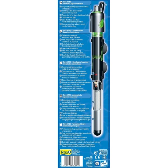 Tetra HT 150 Heater for 150-255 L Aquariums - Powerful Aquarium Heater for Covering Different Power Levels with Temperature Adjustment Knob Tetra HT 150 Heater for 150-255 L Aquariums - Powerful Aquarium Heater for Covering Different Power Levels with Temperature Adjustment Knob