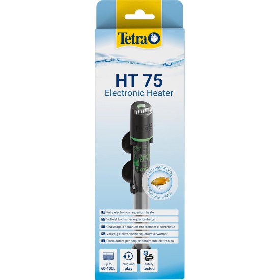 Tetra HT 150 Heater for 150-255 L Aquariums - Powerful Aquarium Heater for Covering Different Power Levels with Temperature Adjustment Knob Tetra HT 150 Heater for 150-255 L Aquariums - Powerful Aquarium Heater for Covering Different Power Levels with Temperature Adjustment Knob