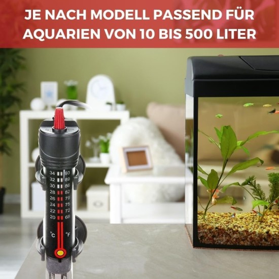 happet Aqua Precision Heating Rod 25-500 W Regulator Heater Heater Aquarium Heater (50 W) happet Aqua Precision Heating Rod 25-500 W Regulator Heater Heater Aquarium Heater (50 W)