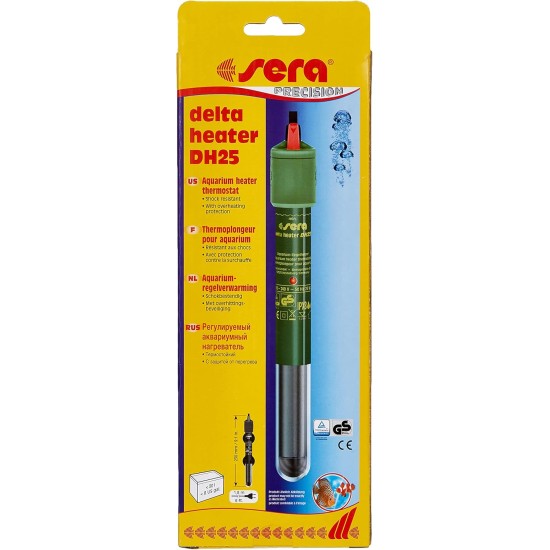 sera Delta heater DH300 (300 W) - shock-resistant control heater in particularly slim design with overheating protection sera Delta heater DH300 (300 W) - shock-resistant control heater in particularly slim design with overheating protection