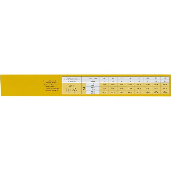 sera Delta heater DH300 (300 W) - shock-resistant control heater in particularly slim design with overheating protection sera Delta heater DH300 (300 W) - shock-resistant control heater in particularly slim design with overheating protection