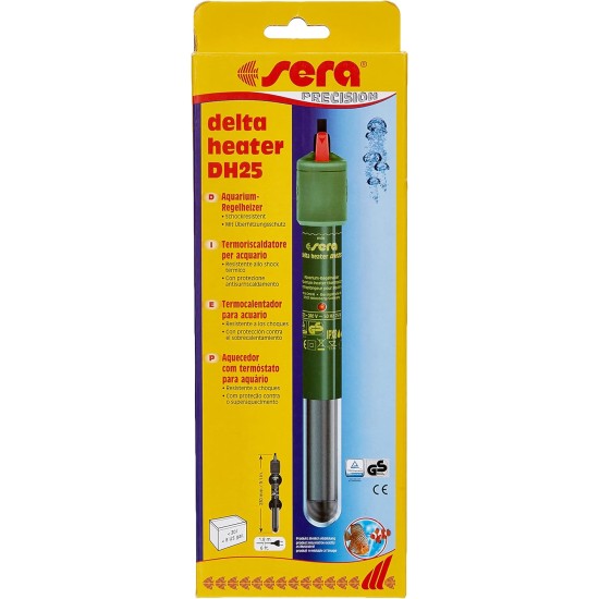 sera Delta heater DH300 (300 W) - shock-resistant control heater in particularly slim design with overheating protection sera Delta heater DH300 (300 W) - shock-resistant control heater in particularly slim design with overheating protection