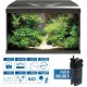 Amtra Acquario System Tank V2 - 60 Litre Complete Glass Aquarium, 9 Watt LED Light and Filter Pump Included, Freshwater or Saltwater, Black, 60 x 32 x 42 cm