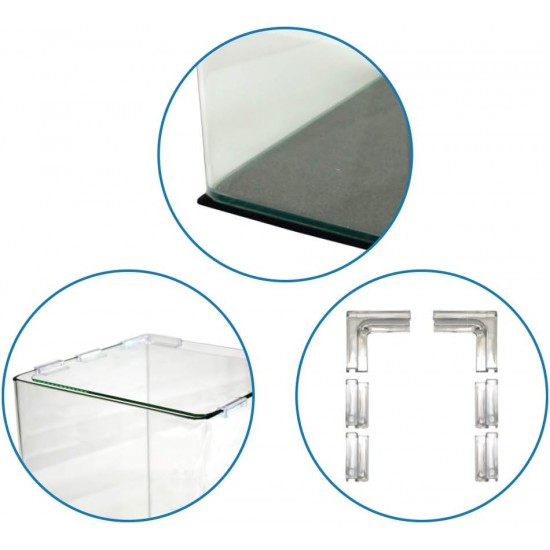 Amtra Shallow Extra Clear Glass Tub with Upholstery Mat 75 x 50 x 30 cm / 110 Litres Amtra Shallow Extra Clear Glass Tub with Upholstery Mat 75 x 50 x 30 cm / 110 Litres