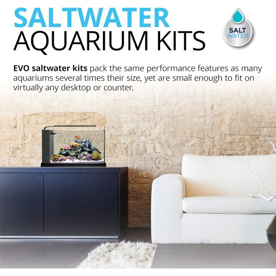 Fluval 10528A1 Evo V Aquarium Kit 5.7 L Black Fluval 10528A1 Evo V Aquarium Kit 5.7 L Black