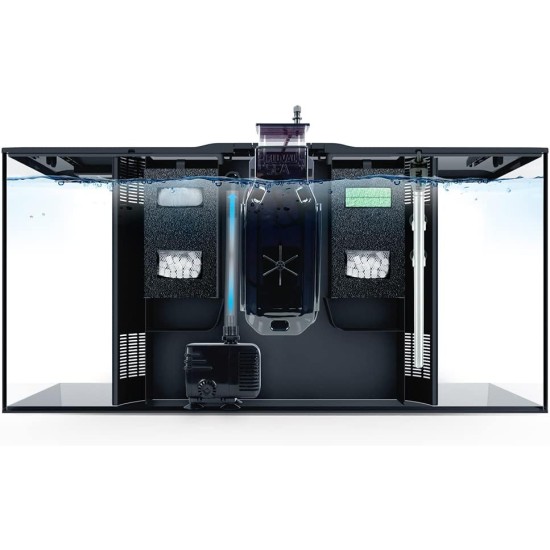 Fluval Flex Marine Aquarium 123 L, Saltwater Aquarium, Black, Pack of 1 Fluval Flex Marine Aquarium 123 L, Saltwater Aquarium, Black, Pack of 1