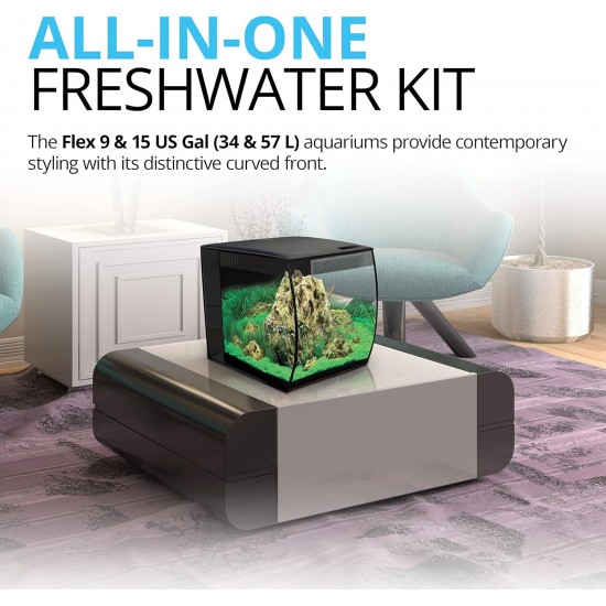 Hagen Fluval Flex Aquarium Kit, 41 x 39 x 39 cm, 57 Litre Hagen Fluval Flex Aquarium Kit, 41 x 39 x 39 cm, 57 Litre