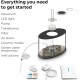 Loop 15 Aquarium with Standard Light - 4 Gallon, White without remote control