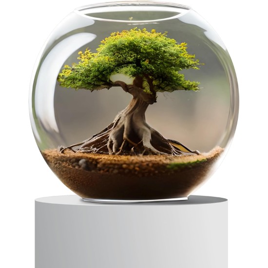 Wave Crystal Globe Blown Glass 30 Wave Crystal Globe Blown Glass 30