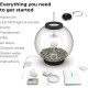 biOrb 72000 Classic 15 LED, 15 L, silver, decorative round acrylic aquarium, complete set with patented filter system, LED lighting biOrb 72000 Classic 15 LED, 15 L, silver, decorative round acrylic aquarium, complete set with patented filter system, LED lighting