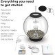 biOrb 72000 Classic 15 LED, 15 L, silver, decorative round acrylic aquarium, complete set with patented filter system, LED lighting biOrb 72000 Classic 15 LED, 15 L, silver, decorative round acrylic aquarium, complete set with patented filter system, LED lighting