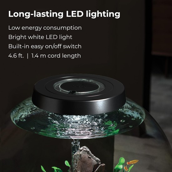 biOrb 72000 Classic 15 LED, 15 L, silver, decorative round acrylic aquarium, complete set with patented filter system, LED lighting biOrb 72000 Classic 15 LED, 15 L, silver, decorative round acrylic aquarium, complete set with patented filter system, LED lighting