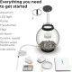 biOrb 72000 Classic 15 LED, 15 L, silver, decorative round acrylic aquarium, complete set with patented filter system, LED lighting biOrb 72000 Classic 15 LED, 15 L, silver, decorative round acrylic aquarium, complete set with patented filter system, LED lighting