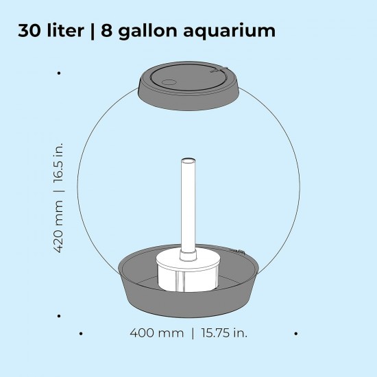 biOrb 72011 Classic 60 LED, 60 L, black, decorative round acrylic aquarium, complete set with patented filter system, LED lighting biOrb 72011 Classic 60 LED, 60 L, black, decorative round acrylic aquarium, complete set with patented filter system, LED lighting