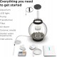 biOrb 72011 Classic 60 LED, 60 L, black, decorative round acrylic aquarium, complete set with patented filter system, LED lighting biOrb 72011 Classic 60 LED, 60 L, black, decorative round acrylic aquarium, complete set with patented filter system, LED lighting