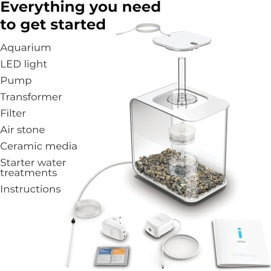biOrb 72033 Flow 30 LED Black - Elegant Design Aquarium, Complete Set with Filter System, LED Lighting, Floor Gravel and Air Vent Made of Durable Acrylic Glass biOrb 72033 Flow 30 LED Black - Elegant Design Aquarium, Complete Set with Filter System, LED Lighting, Floor Gravel and Air Vent Made of Durable Acrylic Glass
