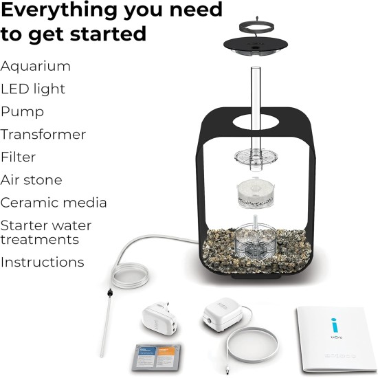 biOrb 72047 Life 15 LED, Transparent, 15 L Tank Volume - Aquarium Set with Filter System, LED Lighting, Ceramic Substrate Made of Robust Acrylic Glass biOrb 72047 Life 15 LED, Transparent, 15 L Tank Volume - Aquarium Set with Filter System, LED Lighting, Ceramic Substrate Made of Robust Acrylic Glass