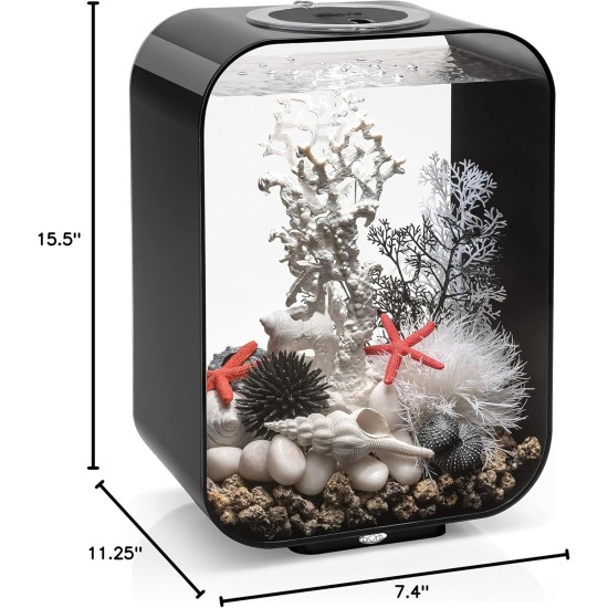biOrb 72047 Life 15 LED, Transparent, 15 L Tank Volume - Aquarium Set with Filter System, LED Lighting, Ceramic Substrate Made of Robust Acrylic Glass biOrb 72047 Life 15 LED, Transparent, 15 L Tank Volume - Aquarium Set with Filter System, LED Lighting, Ceramic Substrate Made of Robust Acrylic Glass
