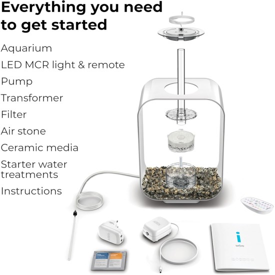 biOrb 72047 Life 15 LED, Transparent, 15 L Tank Volume - Aquarium Set with Filter System, LED Lighting, Ceramic Substrate Made of Robust Acrylic Glass biOrb 72047 Life 15 LED, Transparent, 15 L Tank Volume - Aquarium Set with Filter System, LED Lighting, Ceramic Substrate Made of Robust Acrylic Glass