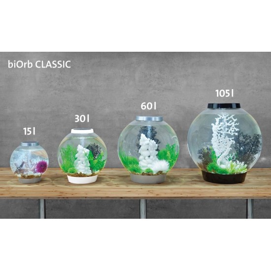 biOrb Classic 30 LED Ball Aquarium, 30 Litres, Complete Set with LED Lighting and Patented Filter System, Acrylic Basin biOrb Classic 30 LED Ball Aquarium, 30 Litres, Complete Set with LED Lighting and Patented Filter System, Acrylic Basin