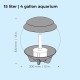 biOrb Halo 15 MCR Grey Tabletop Aquarium, for Countless Design Possibilities, Complete Set with Acrylic Basin biOrb Halo 15 MCR Grey Tabletop Aquarium, for Countless Design Possibilities, Complete Set with Acrylic Basin