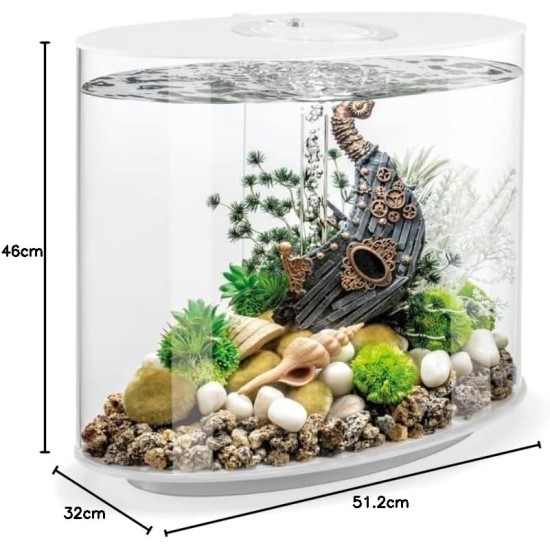 biOrb Loop 30 LED White, 30 Litres, Aquarium Complete Set with Patented Filter System, Light Unit, Acrylic Basin in Elliptical Shape biOrb Loop 30 LED White, 30 Litres, Aquarium Complete Set with Patented Filter System, Light Unit, Acrylic Basin in Elliptical Shape