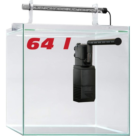 sera Scaper Cube 64 L Starter Set - Compact Aquarium (64 L) Complete Set with Internal Filter and LED Lighting sera Scaper Cube 64 L Starter Set - Compact Aquarium (64 L) Complete Set with Internal Filter and LED Lighting