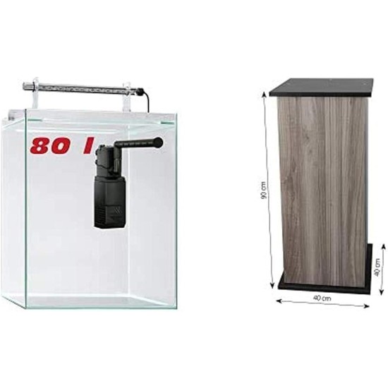 sera Scaper Cube 80 L Starter Set - 80 Litre Aquarium with Inner Filter and LED Lighting without Cabinet sera Scaper Cube 80 L Starter Set - 80 Litre Aquarium with Inner Filter and LED Lighting without Cabinet