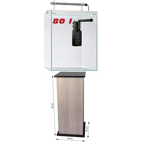 sera Scaper Cube 80 L Starter Set - 80 Litre Aquarium with Inner Filter and LED Lighting without Cabinet sera Scaper Cube 80 L Starter Set - 80 Litre Aquarium with Inner Filter and LED Lighting without Cabinet