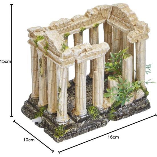 Nobby Acropolis with Plants Aquarium Ornaments, 16 x 10.5 x 14.2 cm Nobby Acropolis with Plants Aquarium Ornaments, 16 x 10.5 x 14.2 cm