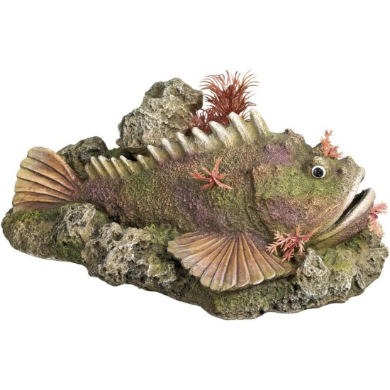 Nobby Aqua Ornaments 28559 Stone Fish with Plants