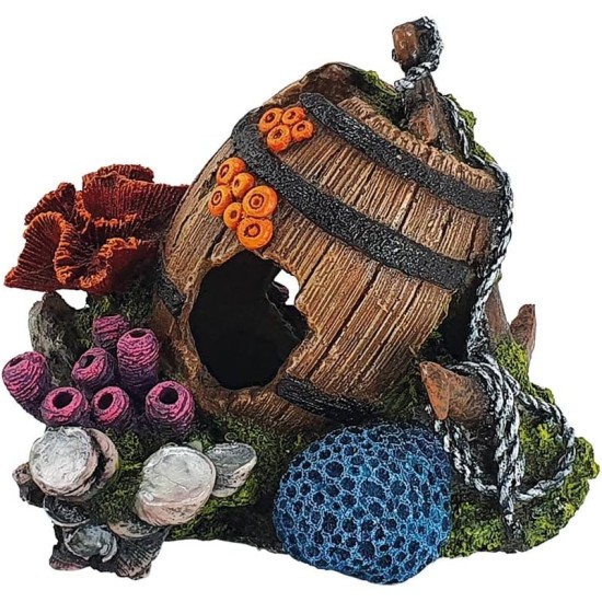 Nobby Aqua Ornaments Barrel, 15.8 x 12 x 12.8 cm, 1 Piece Nobby Aqua Ornaments Barrel, 15.8 x 12 x 12.8 cm, 1 Piece