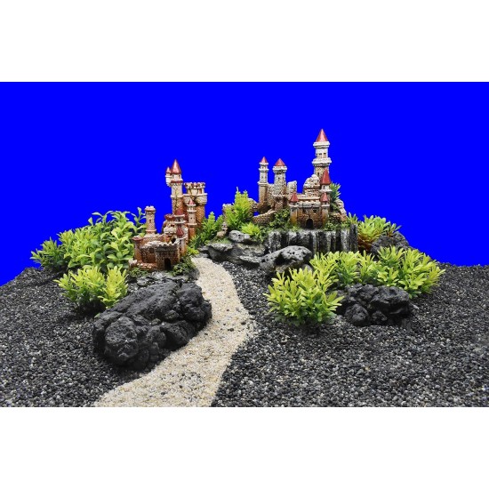 Nobby Aqua Ornaments 'Castle' Aquarium Decoration with Plants 12 x 10.5 x 18 cm Nobby Aqua Ornaments 'Castle' Aquarium Decoration with Plants 12 x 10.5 x 18 cm