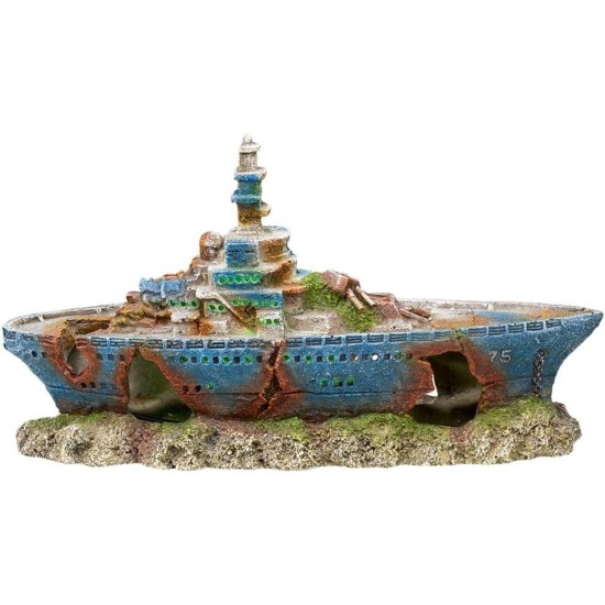 Nobby Aqua Ornaments Shipwreck with LED, 27 x 7 x 14.5 cm, Pack of 1 Nobby Aqua Ornaments Shipwreck with LED, 27 x 7 x 14.5 cm, Pack of 1