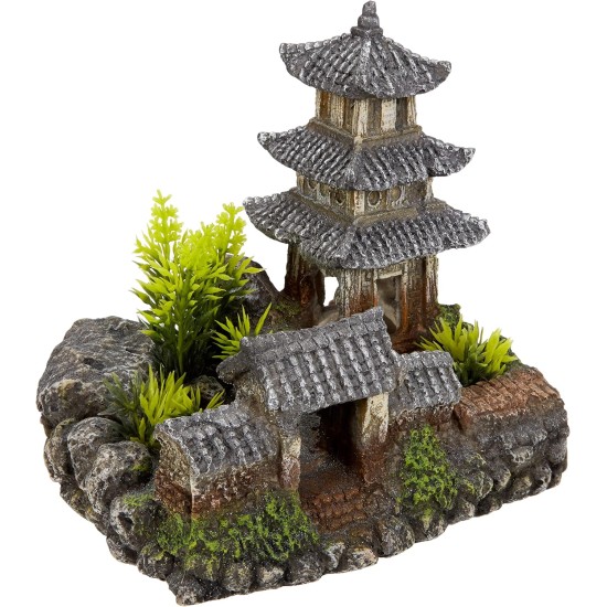 Nobby Asian Temple Aquarium Ornaments, 18.5 x 14.2 x 17 cm Nobby Asian Temple Aquarium Ornaments, 18.5 x 14.2 x 17 cm