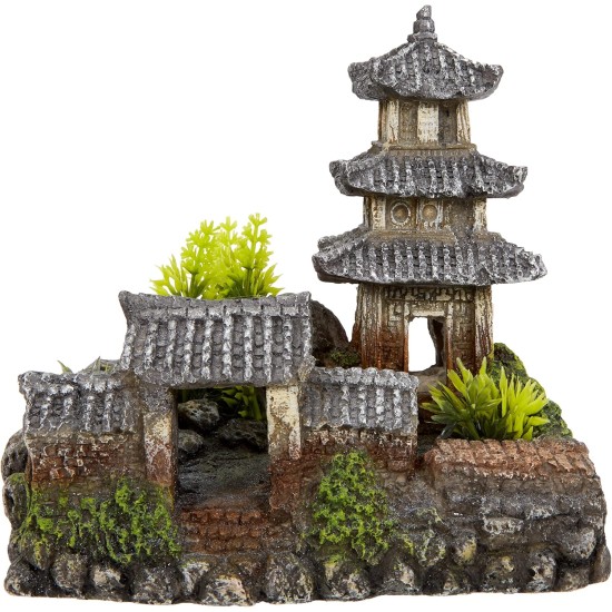 Nobby Asian Temple Aquarium Ornaments, 18.5 x 14.2 x 17 cm Nobby Asian Temple Aquarium Ornaments, 18.5 x 14.2 x 17 cm