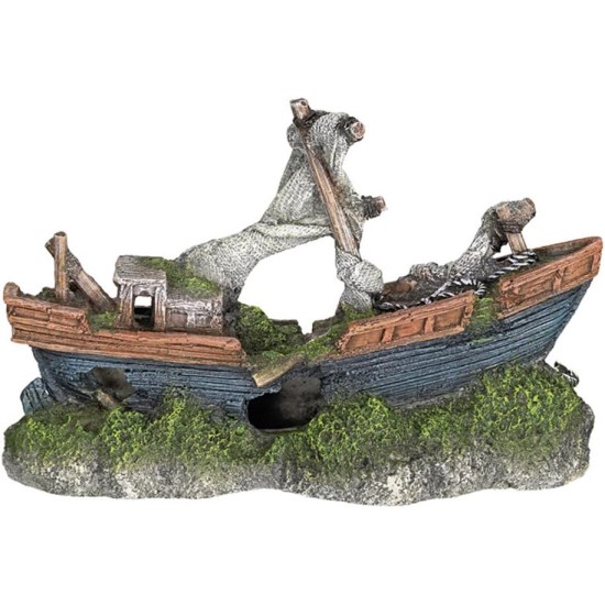 Nobby Boat Aquarium Ornaments, 21 x 8 x 13.5 cm Nobby Boat Aquarium Ornaments, 21 x 8 x 13.5 cm