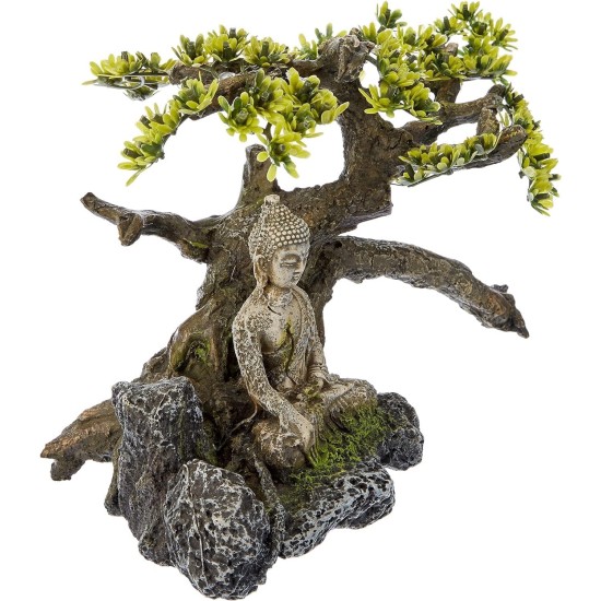 Nobby Buddha With Plant Aquarium Ornaments, 32.5 x 16.5 x 21 cm Nobby Buddha With Plant Aquarium Ornaments, 32.5 x 16.5 x 21 cm