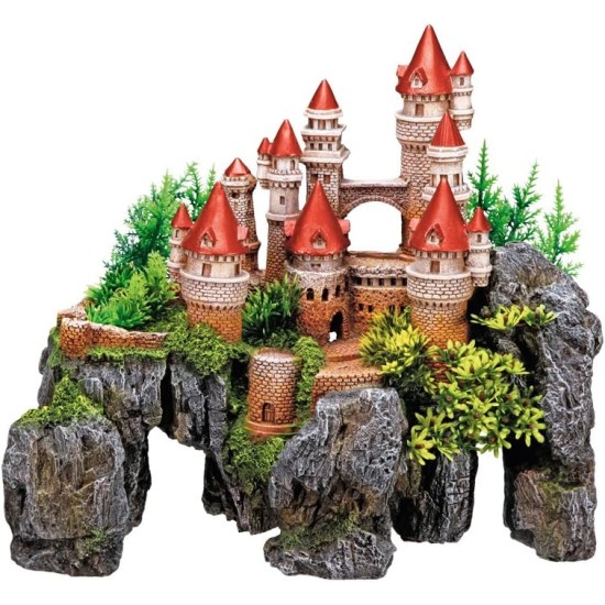 Nobby Castle with Plants Aquarium Ornaments, 37 x 20.5 x 31.5 cm Nobby Castle with Plants Aquarium Ornaments, 37 x 20.5 x 31.5 cm