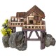 Nobby Wooden House with Plants Aquarium Ornaments, 23 x 12.3 x 17 cm Nobby Wooden House with Plants Aquarium Ornaments, 23 x 12.3 x 17 cm