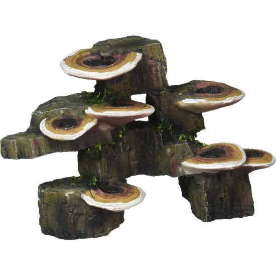 Pen Plax RR1006 Mushrooms on Rock Aquarium Ornament, Small/6" x 3" x 4.25" Pen Plax RR1006 Mushrooms on Rock Aquarium Ornament, Small/6" x 3" x 4.25"