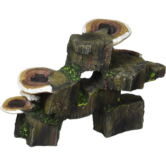 Pen Plax RR1006 Mushrooms on Rock Aquarium Ornament, Small/6" x 3" x 4.25" Pen Plax RR1006 Mushrooms on Rock Aquarium Ornament, Small/6" x 3" x 4.25"