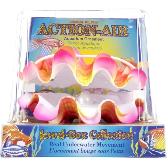Penn-Plax Aerating Action Ornament, Giant Clam – Opens and Closes Penn-Plax Aerating Action Ornament, Giant Clam – Opens and Closes