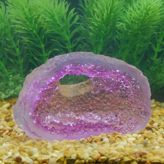 Penn-Plax Deco-Replicas Crystal Cluster Aquarium Decoration - Safe for Freshwater and Saltwater Aquariums - Amethyst Pink Penn-Plax Deco-Replicas Crystal Cluster Aquarium Decoration - Safe for Freshwater and Saltwater Aquariums - Amethyst Pink